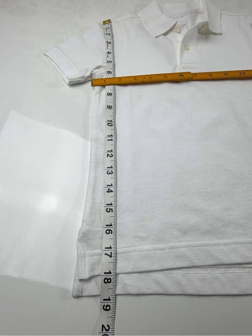 GAP Kids 100% Cotton White Short Sleeve Polo Shirt, Szs S & M